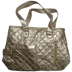 Gold Quilted Tote Bag ✨